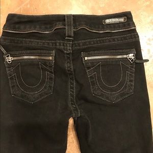 Authentic True Religion black skinny jeans